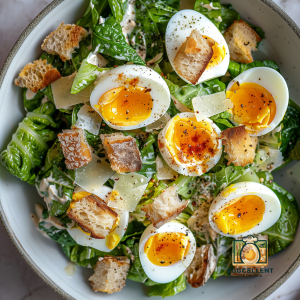 Caesar Salad with Soft-Boiled Eggs Recipe