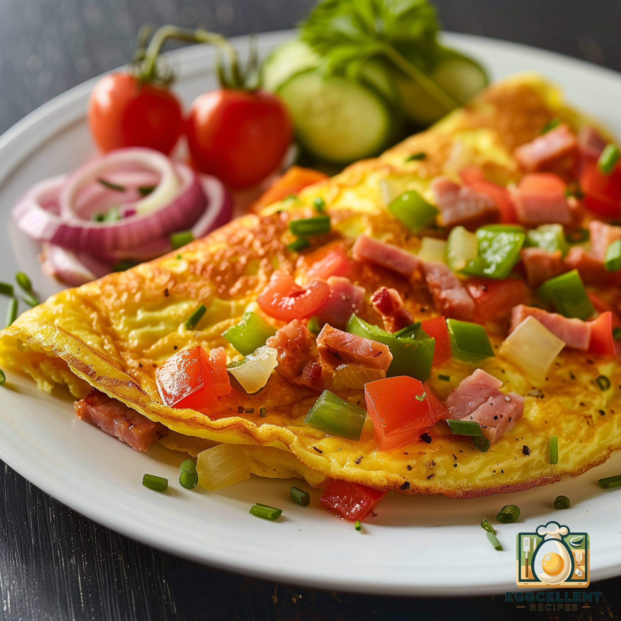 Denver Omelet with Ham, Bell Pepper, and Onion Recipe