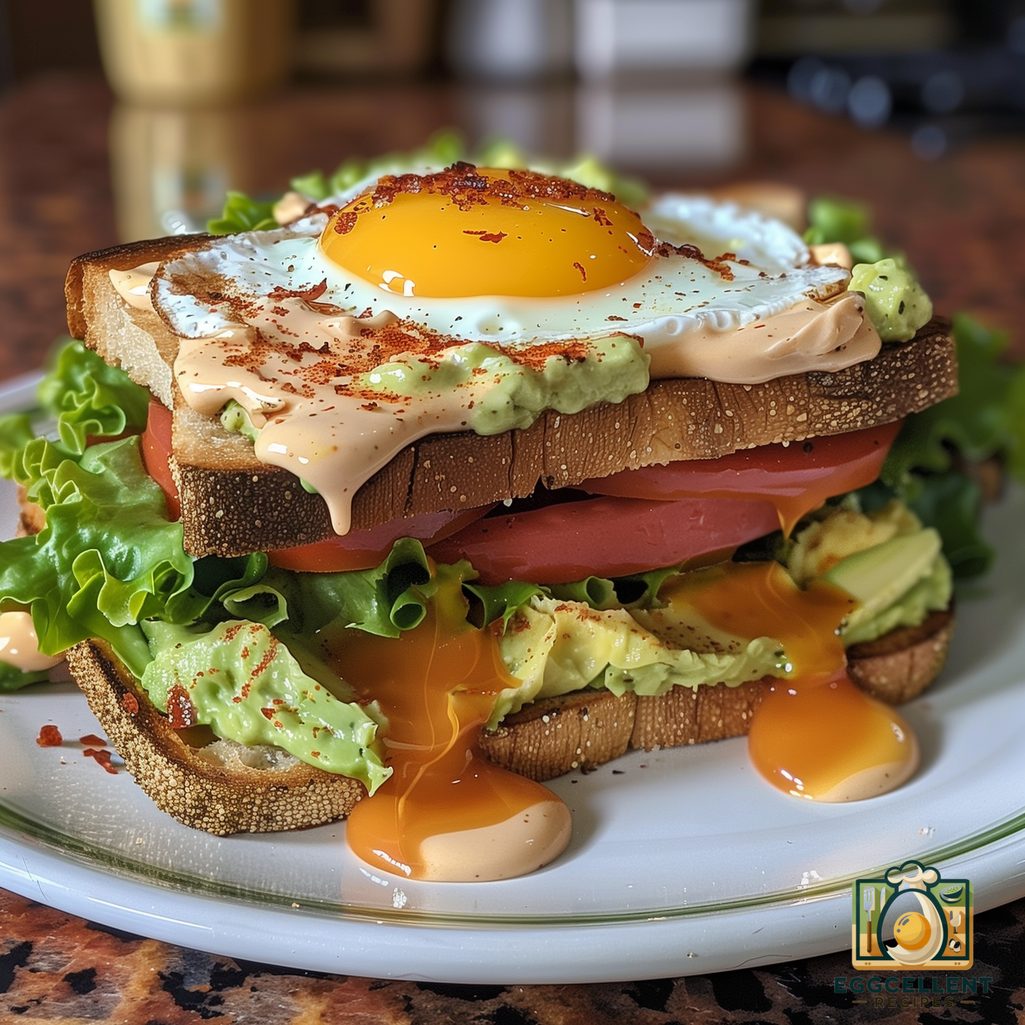 Egg BLT with Avocado and Sriracha Mayo Recipe