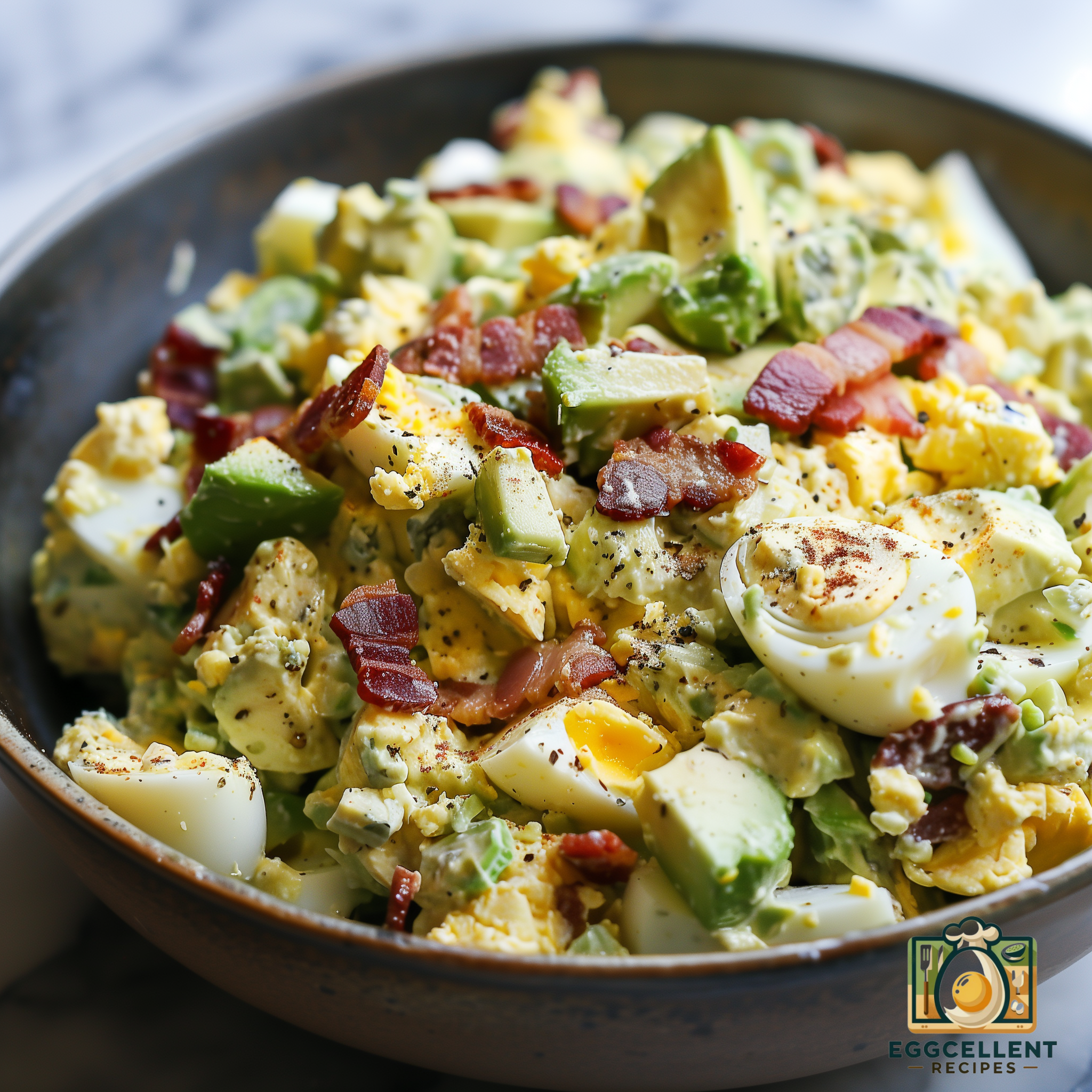 Egg Salad with Avocado, Bacon, and Ranch Dressing Recipe