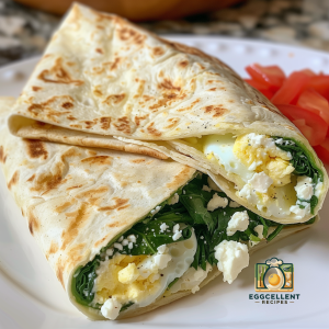 Egg, Spinach, and Feta Wrap Recipe