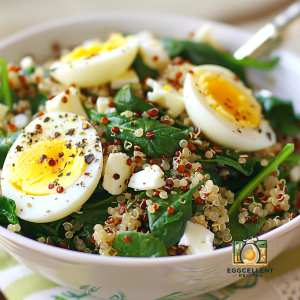 Egg, Spinach, and Quinoa Salad Recipe