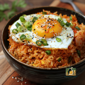 Spicy Kimchi and Egg Fried Rice Recipe