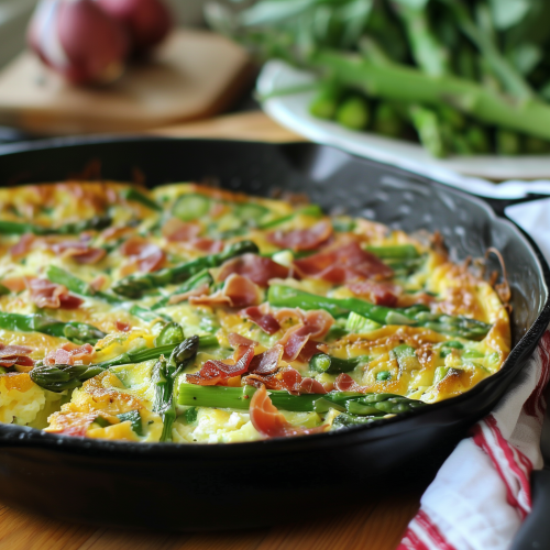 Asparagus and Prosciutto Frittata