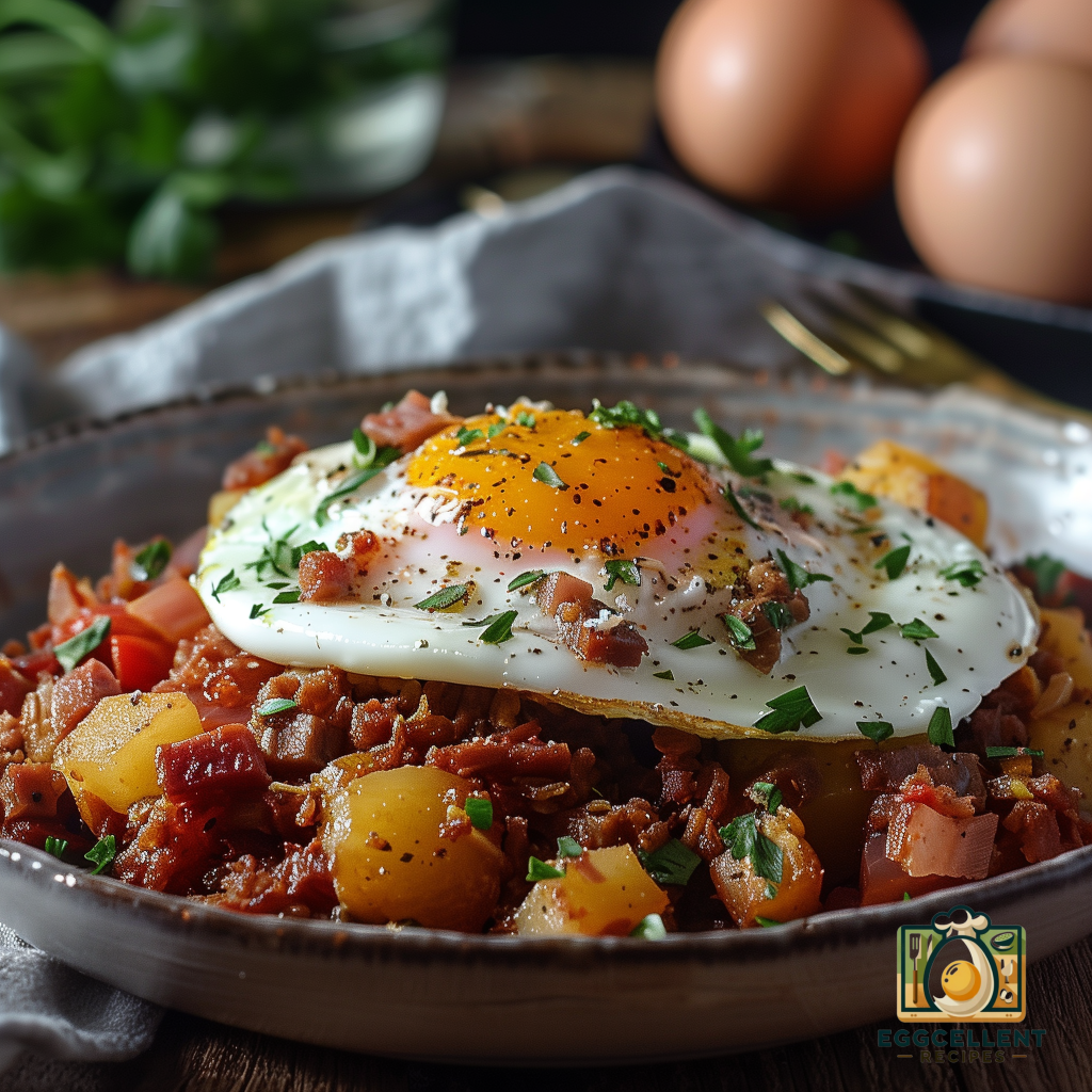 Corned Beef Hash with Poached Eggs Recipe