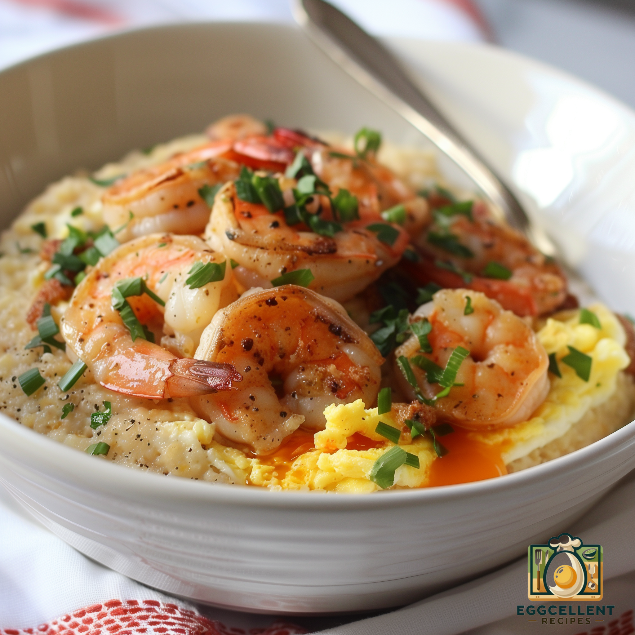 Southern-Style Grits and Eggs with Shrimp Recipe