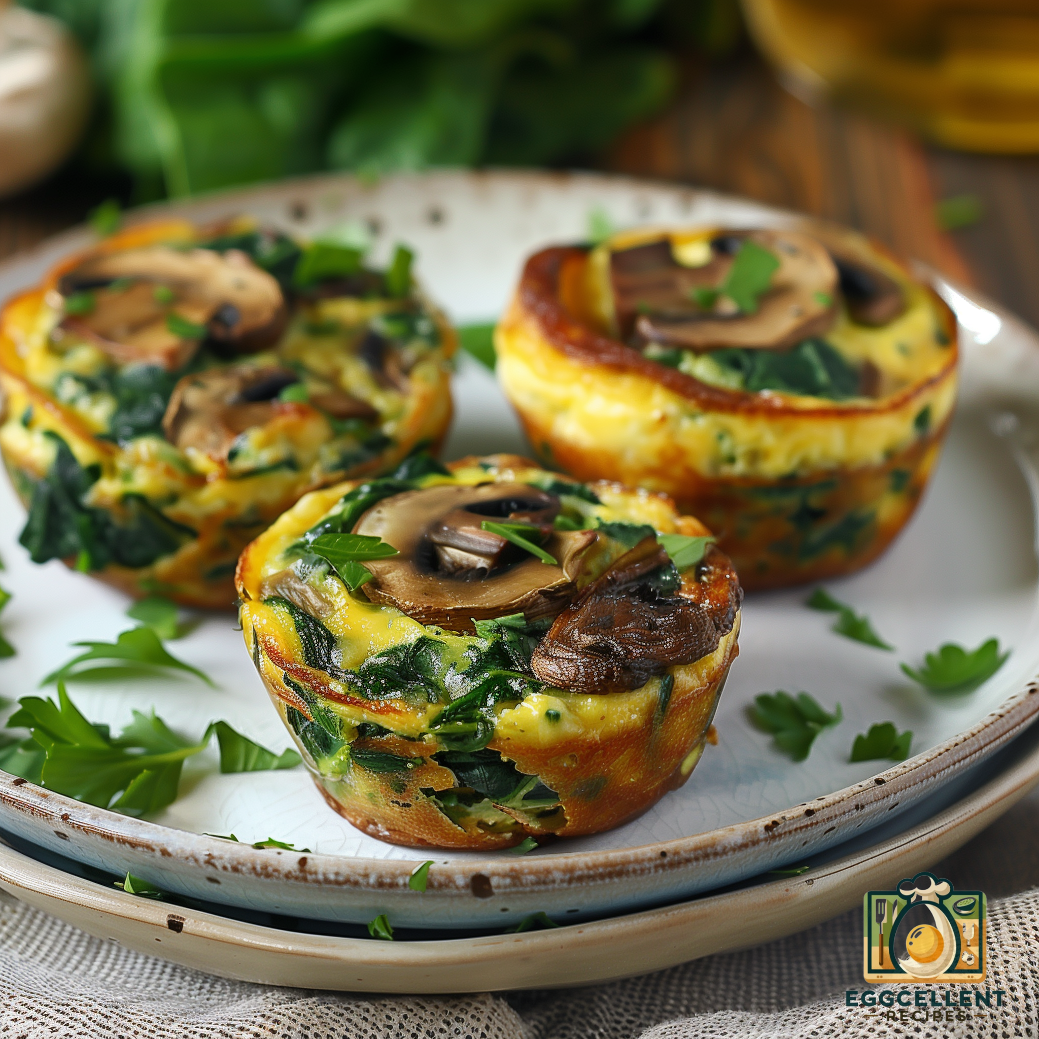 Spinach and Mushroom Egg Muffins Recipe