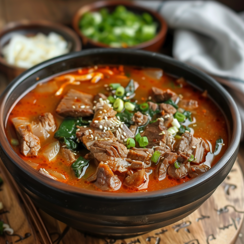 Korean Spicy Beef Soup