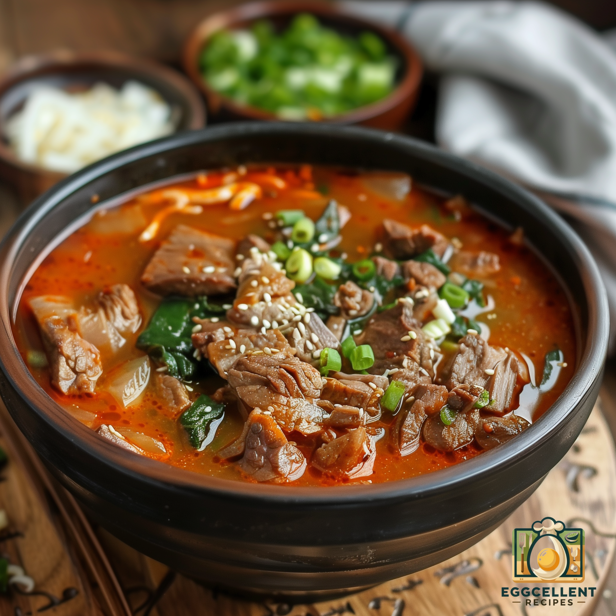 Korean Spicy Beef Soup (Yukgaejang) Recipe