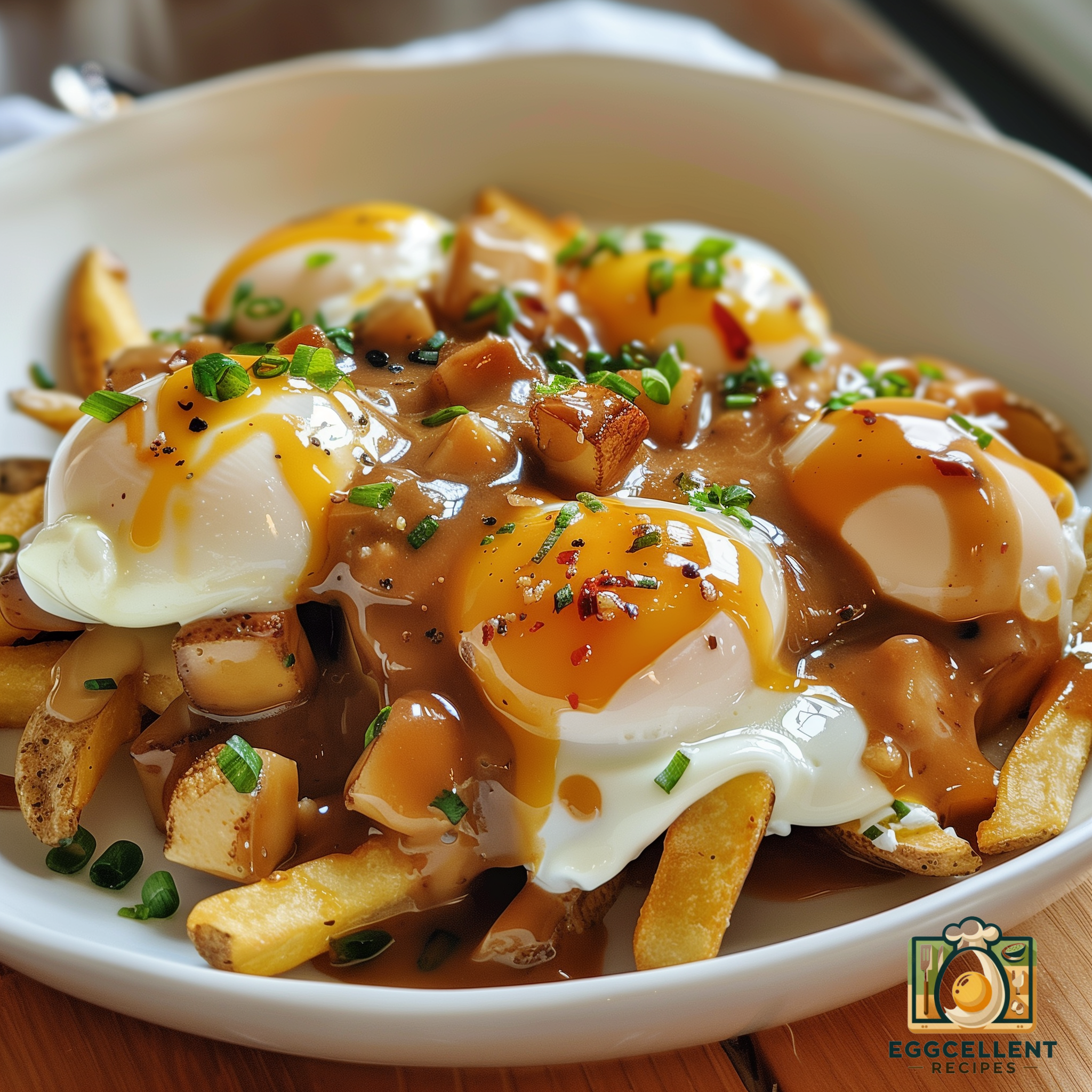Poutine with Poached Eggs Recipe