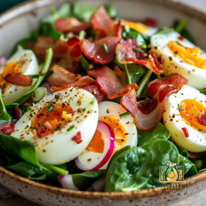 Spinach Salad with Warm Bacon Dressing Recipe