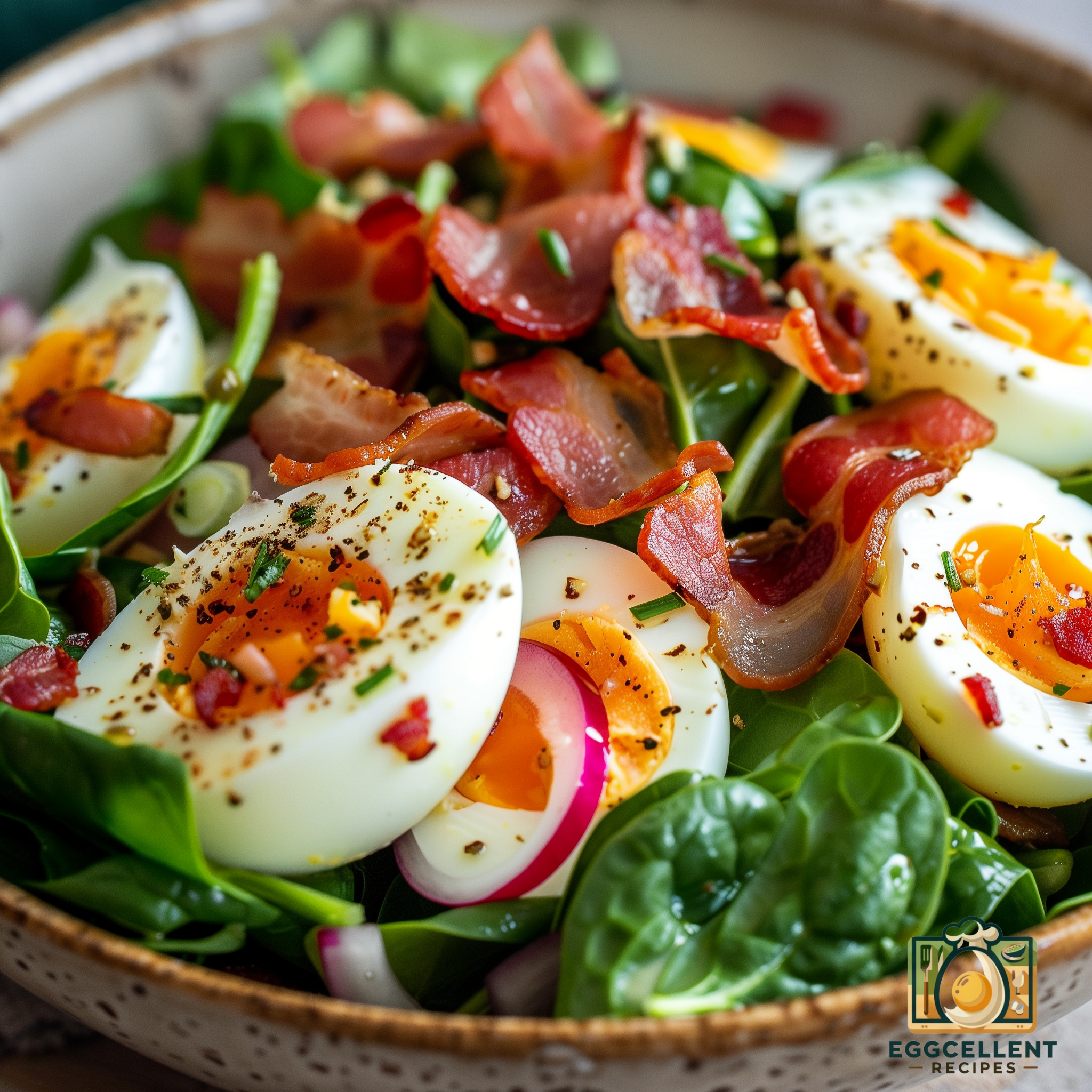 Spinach Salad with Warm Bacon Dressing Recipe