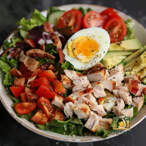 Turkey Club Salad with Egg Recipe