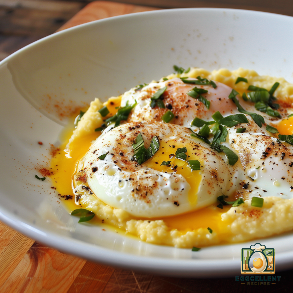 Creamy Polenta with Poached Eggs Recipe