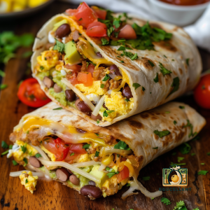 Egg and Bean Burritos Recipe