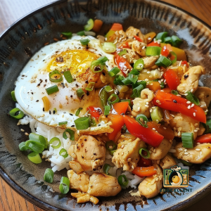 Egg and Chicken Stir-Fry Recipe