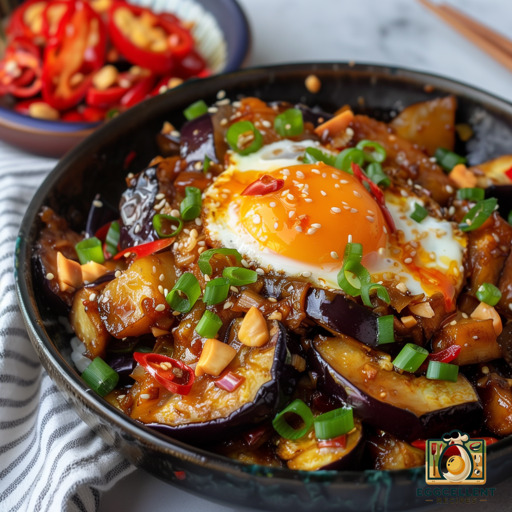 Eggplant and Egg Stir-Fry Recipe