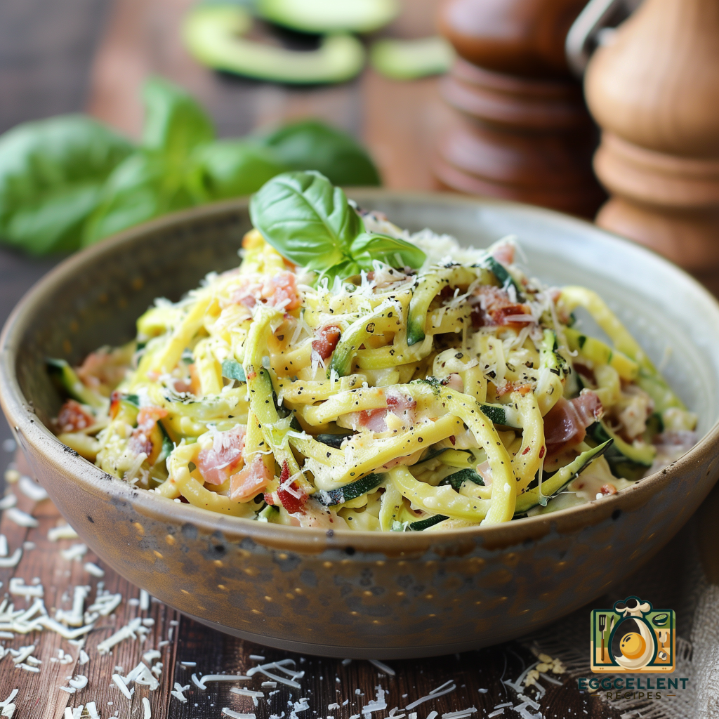 Healthy Zucchini Noodle Carbonara Recipe