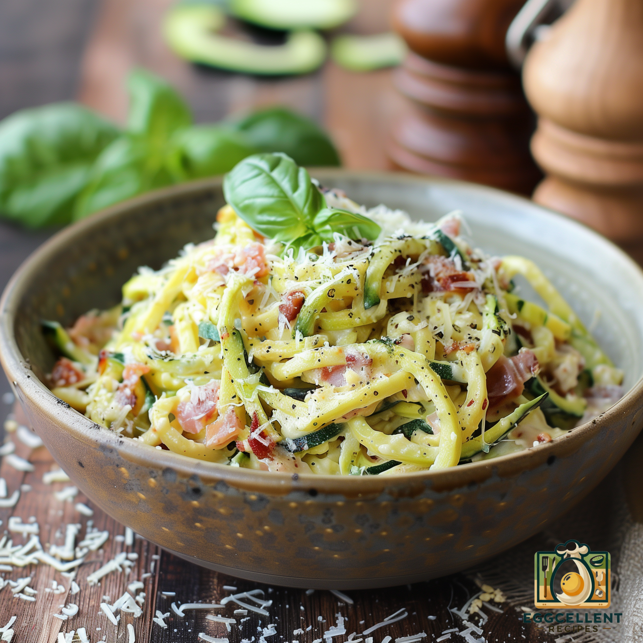 Healthy Zucchini Noodle Carbonara Recipe