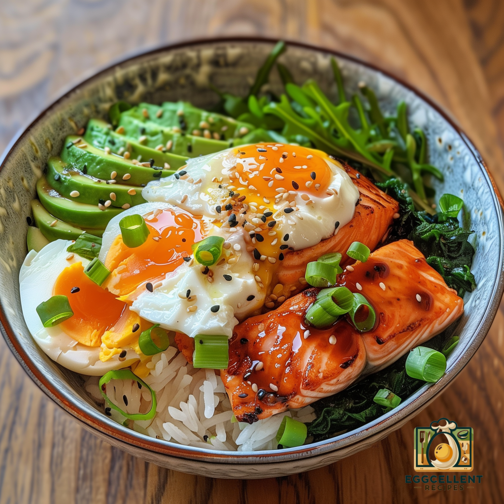 Salmon and Egg Bowl Recipe