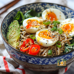 Soba Noodle Bowl with Soft-Boiled Eggs Recipe