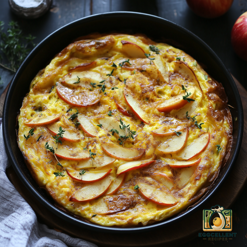 Apple Cinnamon Baked Omelette Recipe