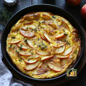 Apple Cinnamon Baked Omelette  Recipe