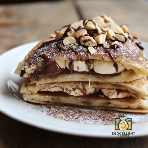 Chocolate Hazelnut Stuffed Pancakes Recipe