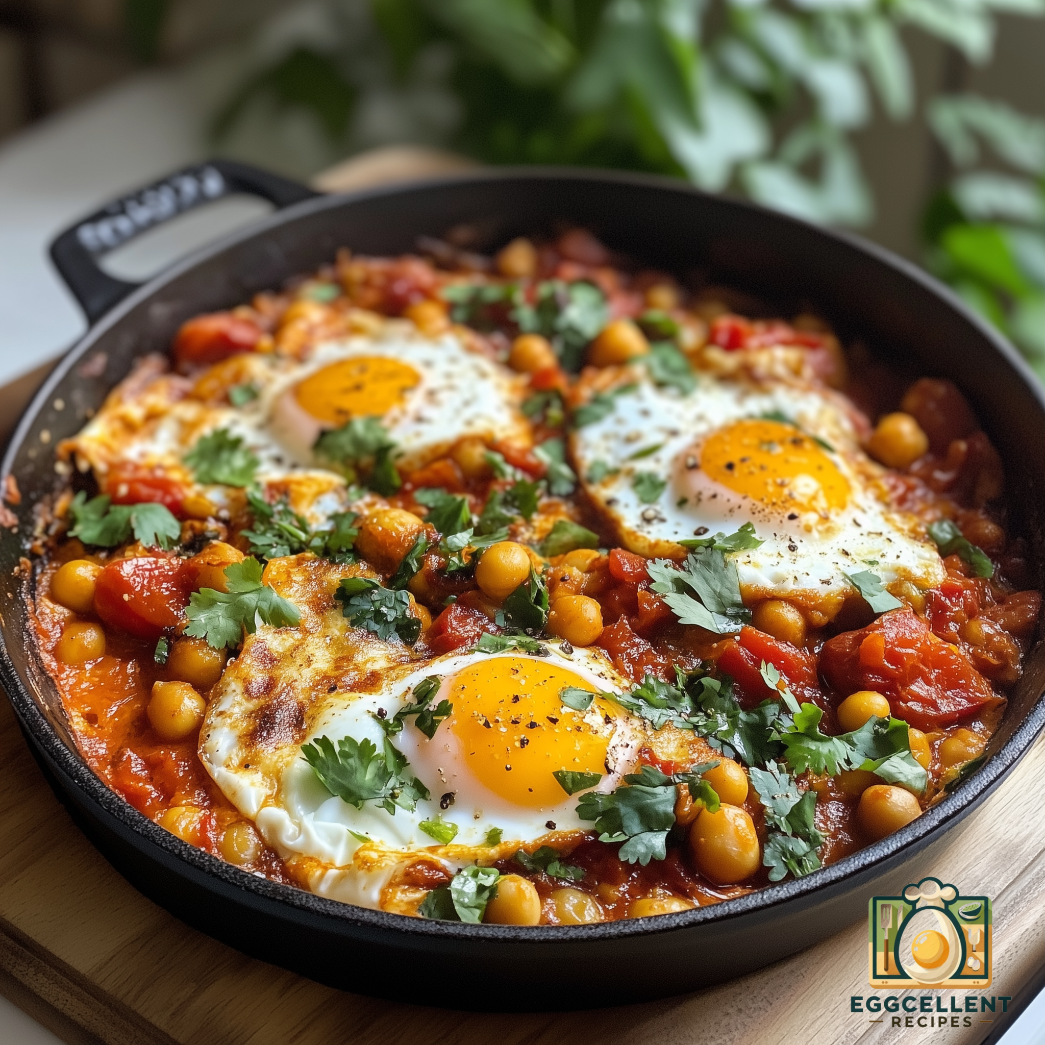 Egg and Chickpea Shakshuka Recipe