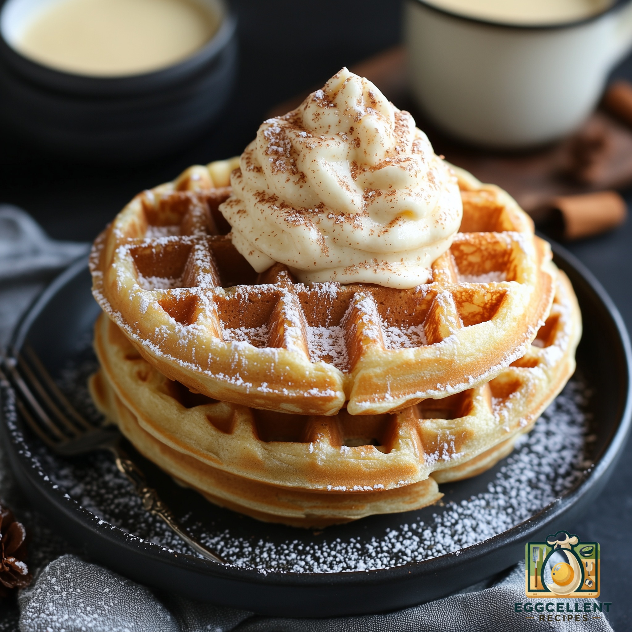 Eggnog Waffles Recipe