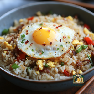 Garlic Fried Rice with Eggs Recipe