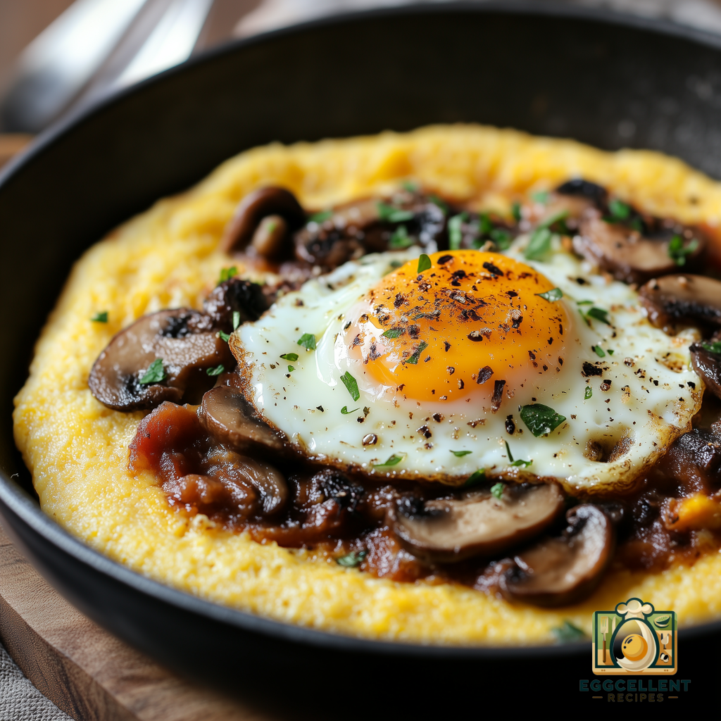 Polenta with Egg and Mushroom Ragout Recipe