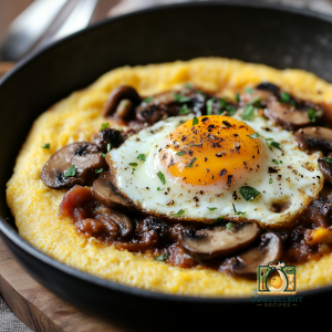 Polenta with Egg and Mushroom Ragout Recipe