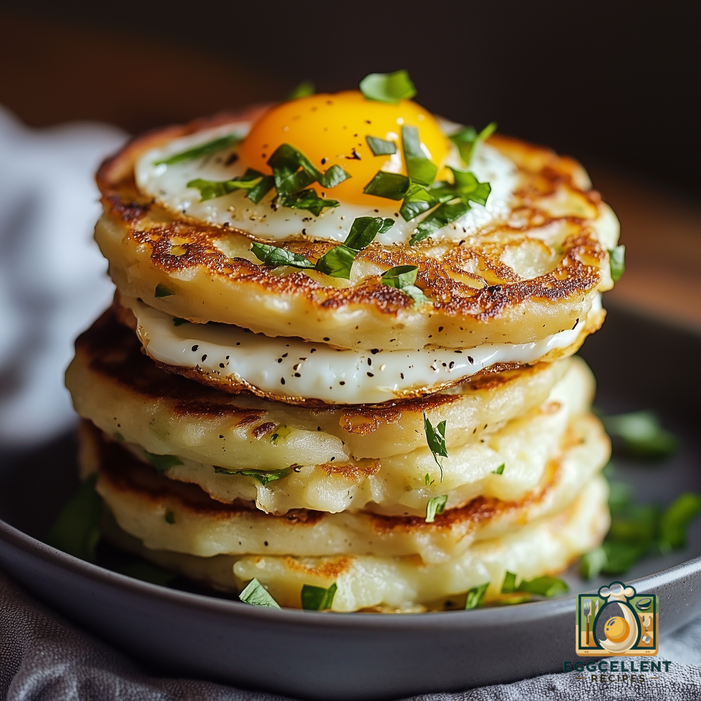 Savory Egg and Potato Pancakes Recipe