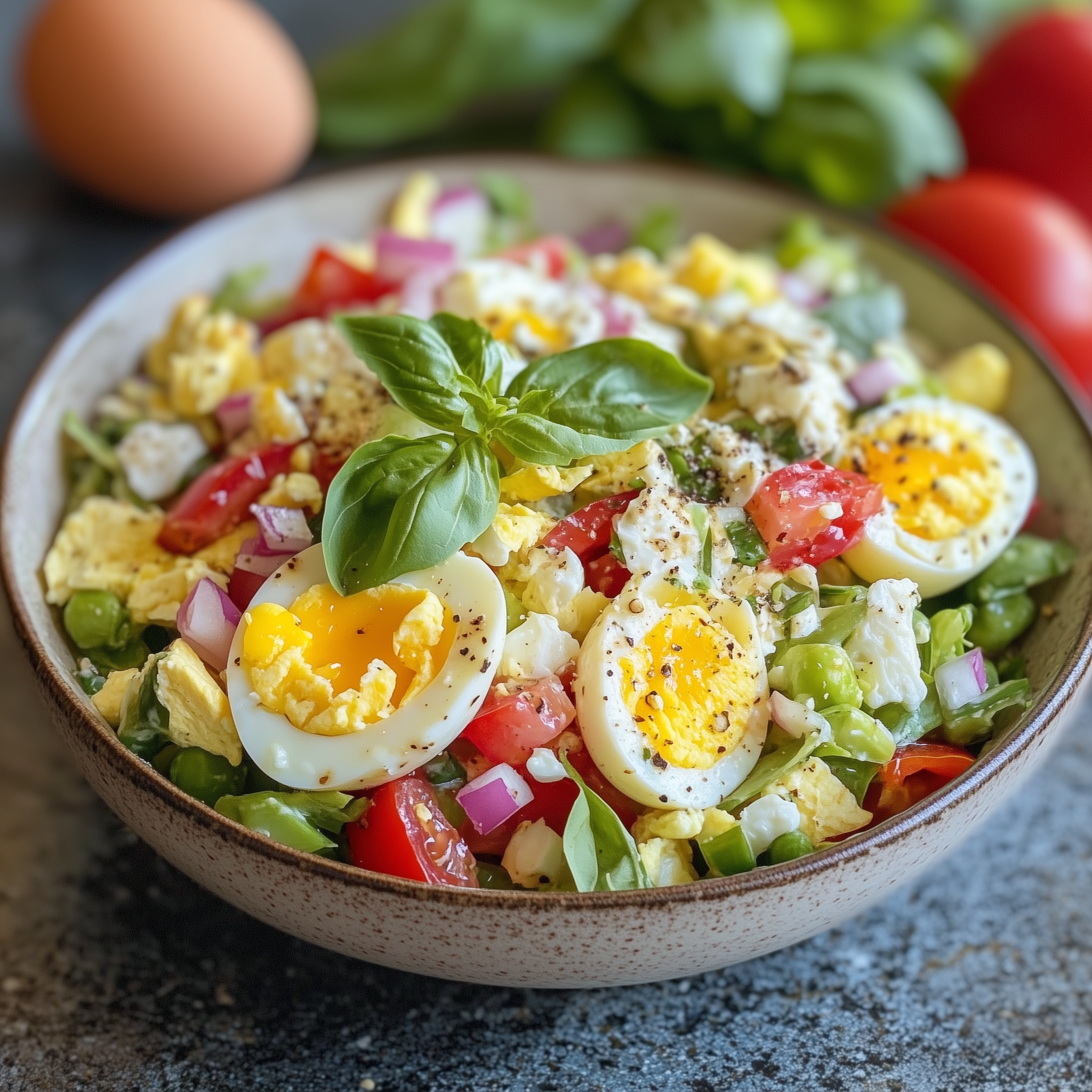 Chopped Salad with Eggs Recipe