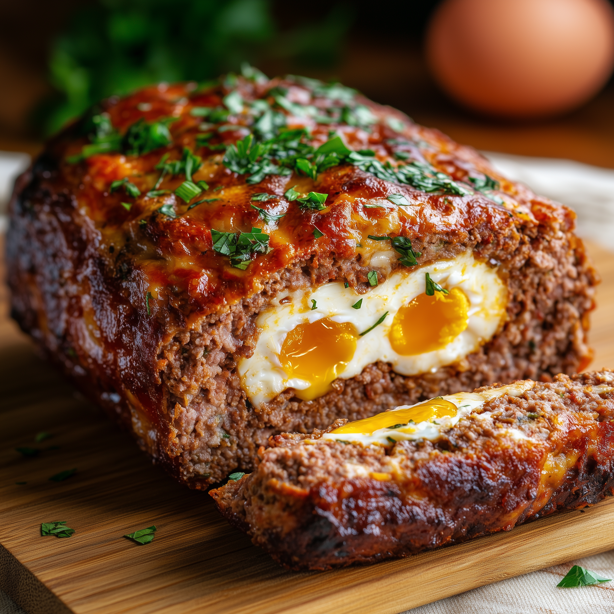 Egg-Stuffed Meatloaf Recipe