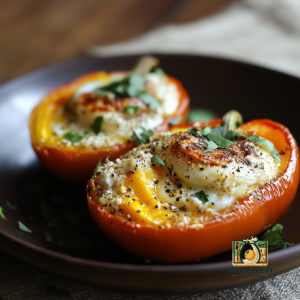 Egg and Goat Cheese Stuffed Peppers Recipe