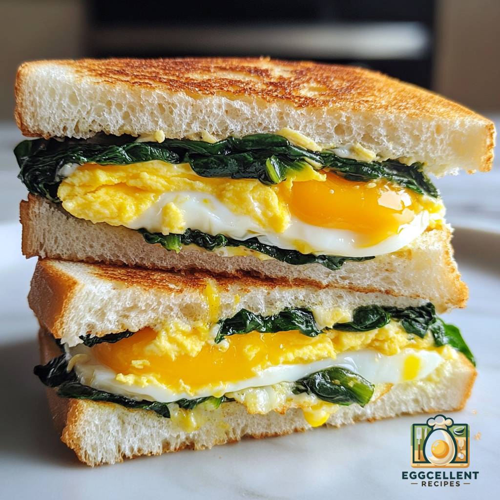 Egg and Spinach Breakfast Sandwich Recipe