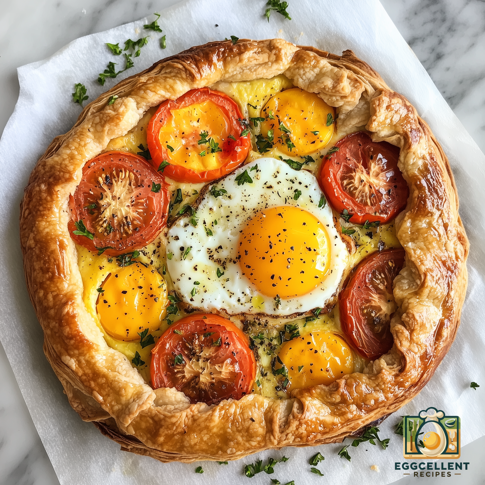 Egg and Tomato Galette Recipe