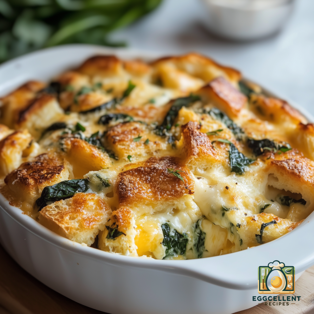 Spinach and Cheese Strata Recipe