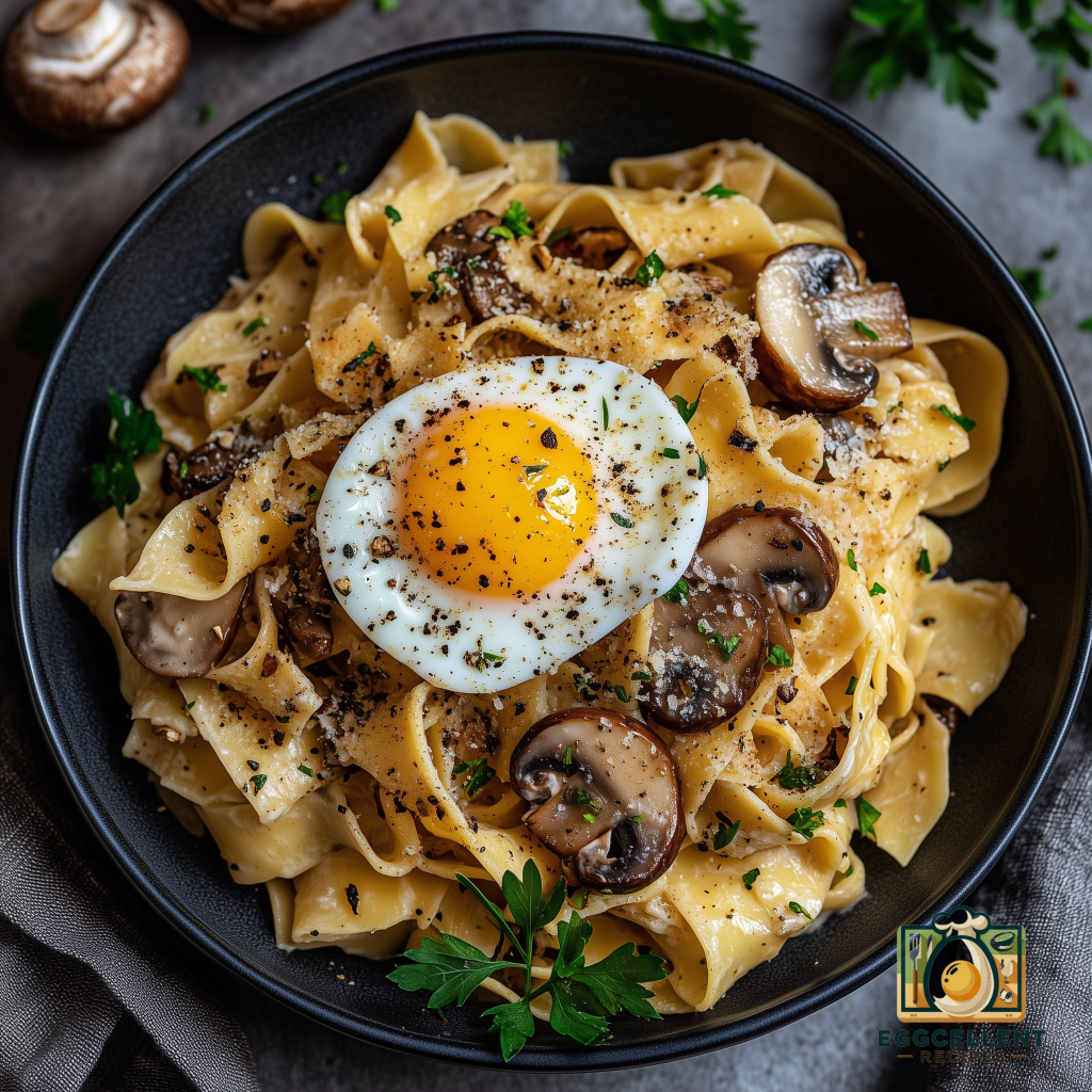 Pappardelle with Wild Mushrooms and Egg Recipe