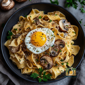 Pappardelle with Wild Mushrooms and Egg Recipe