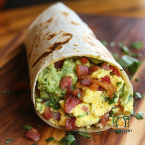 Bacon, Egg, and Guacamole Wrap Recipe