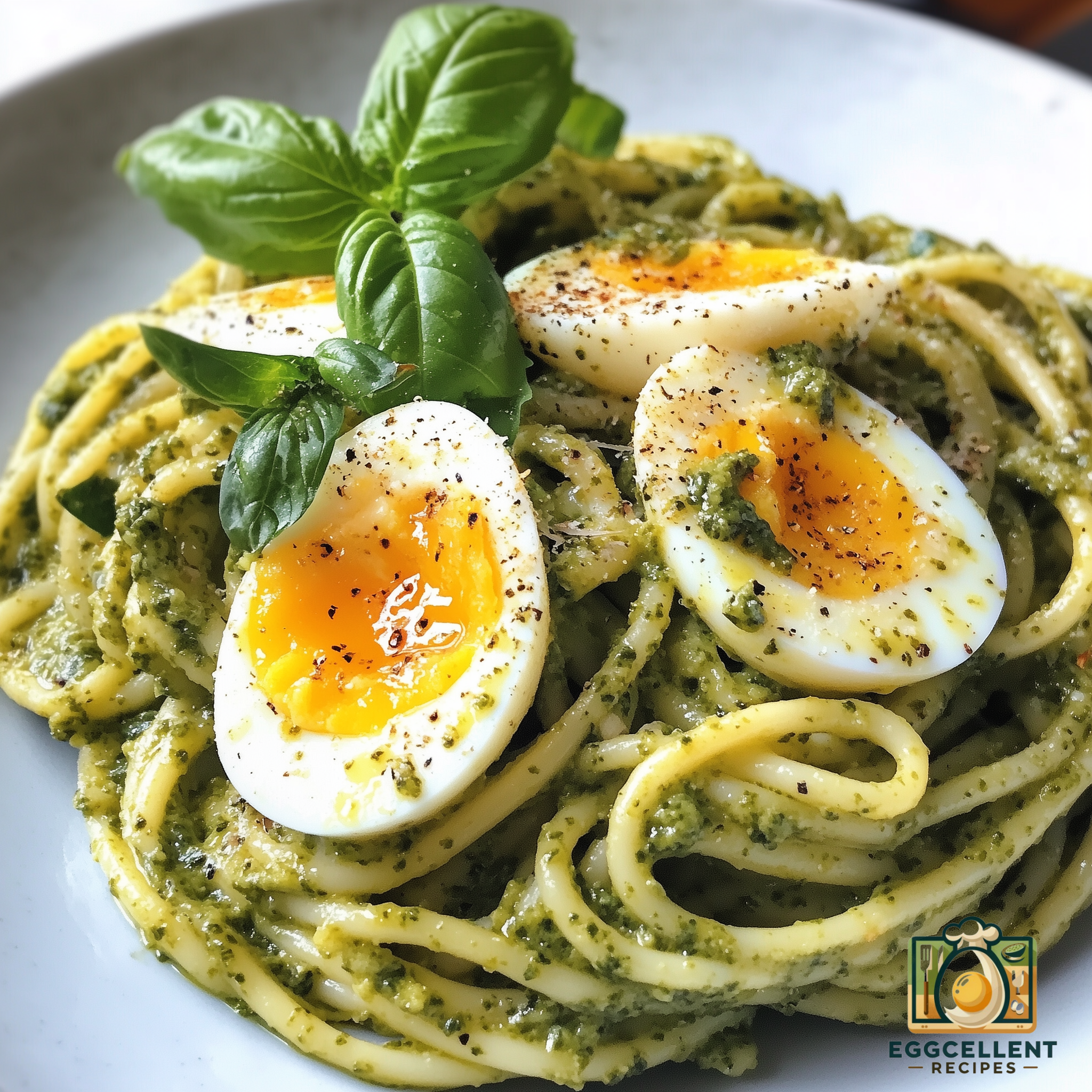 Egg Pesto Pasta Recipe