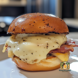 Egg, Turkey Bacon, and Swiss on a Kaiser Roll Recipe