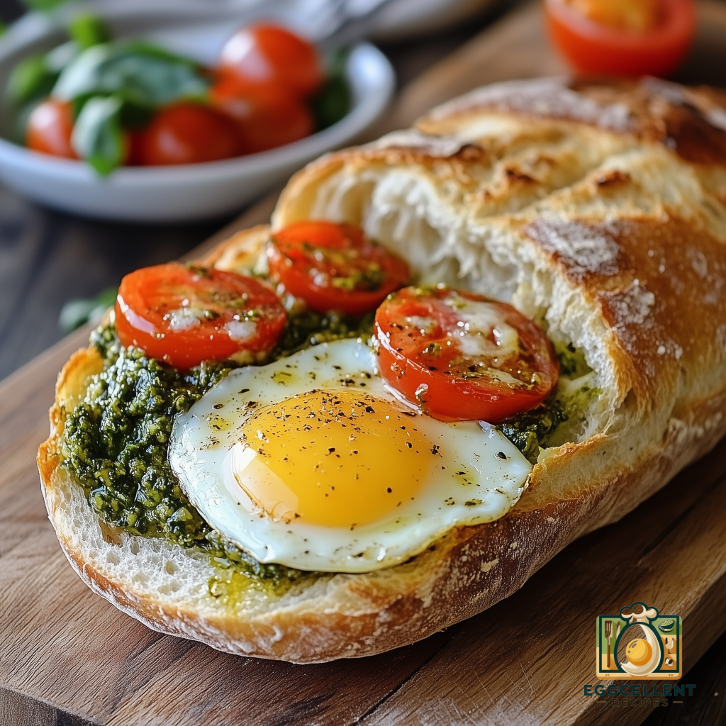 Egg and Pesto Breakfast Ciabatta Recipe