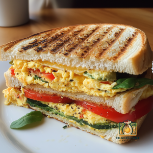 Egg and Veggie Breakfast Panini Recipe