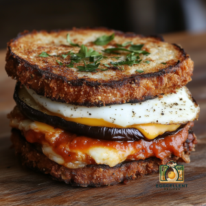 Eggplant Parmesan and Egg Sandwich Recipe