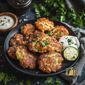 Eggy Zucchini Fritters  Recipe