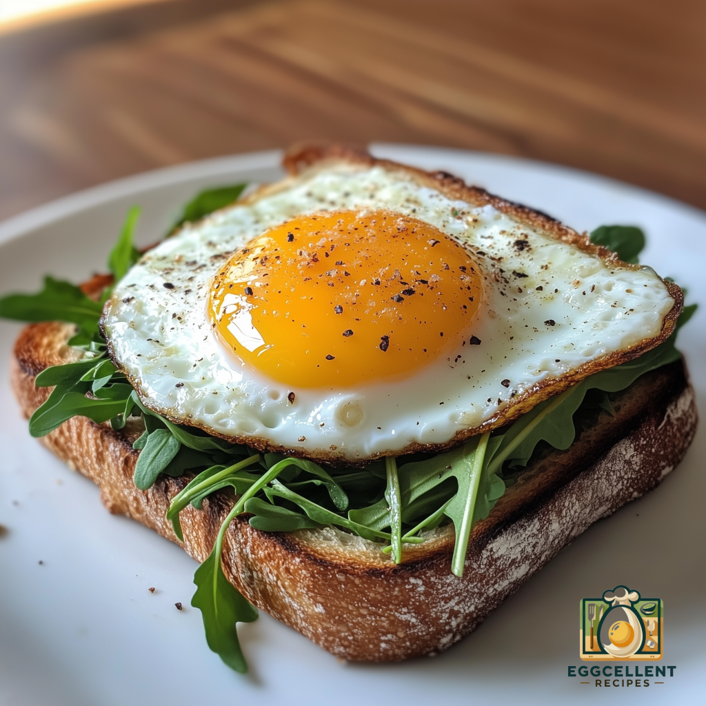 Fried Egg and Arugula on Sourdough Recipe